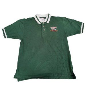 VT 2002 Miami Hurricanes Championship Rose Bowl polo shirt Green Size XL